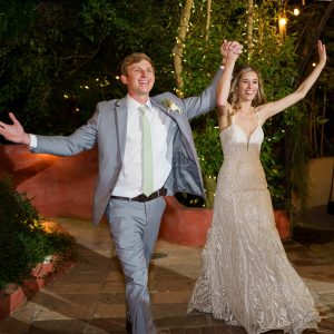 Couples grand entrance by Wanderlight, a team of Phoenix wedding photographers