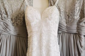 Phoenix wedding photography of bridal gown